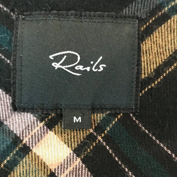 Rails Hunter Plaid Button Down Shirt Size M - Picture 6 of 7